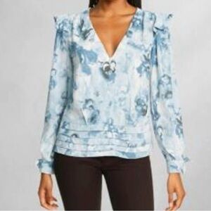 White House Black Market Breathless Glass Blouse 6